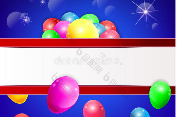 彩色气球背景