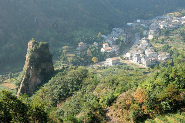 雁荡山中国村庄