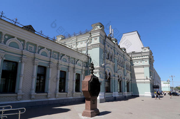 里日斯基火车站（里日斯基沃卡尔，里加站）的立面是俄罗斯莫斯科九个主要火车站之一
