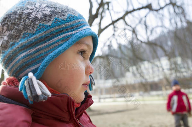 冬季儿童画像