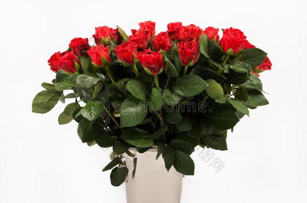 一大束红玫瑰，周年纪念花束