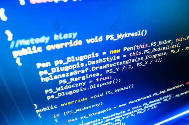 编程编码<strong>源代码</strong>屏幕。