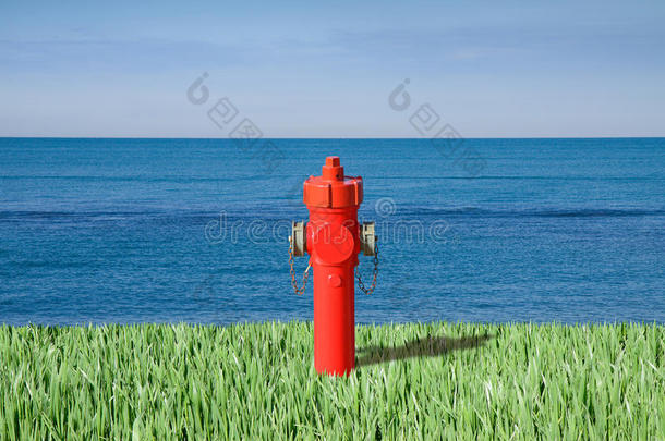 海边的消防栓