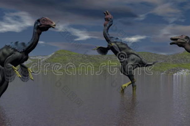 动物<strong>尾羽</strong>龙白垩纪数字的恐龙