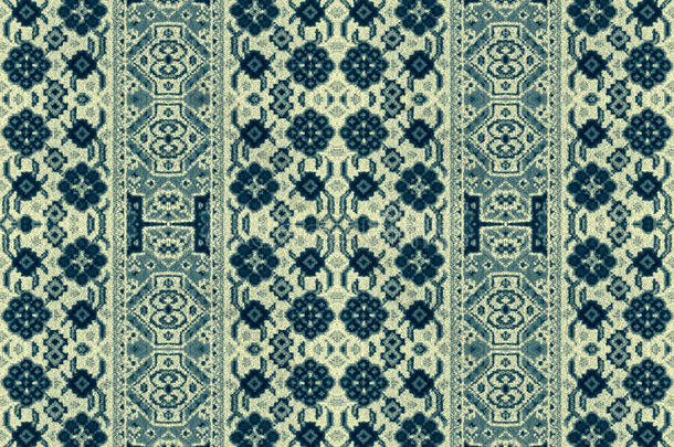 <strong>地毯</strong>、床上用品的<strong>花卉</strong>和几何元素图案