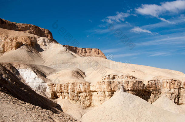 蓝色云沙漠徒步旅行以色列