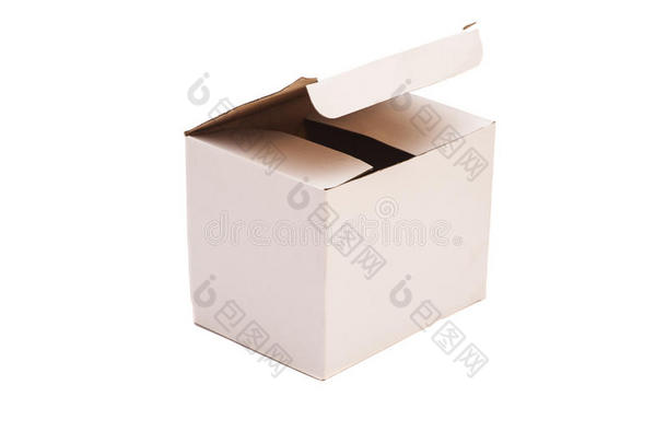 白包装纸箱打开