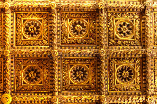 金色天花板卡多罗，威尼斯，意大利