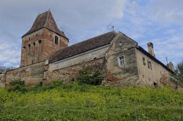 罗马尼亚布兹德强化教堂的外部