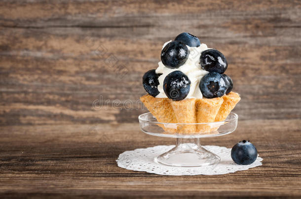 蓝莓<strong>纸杯蛋糕</strong>
