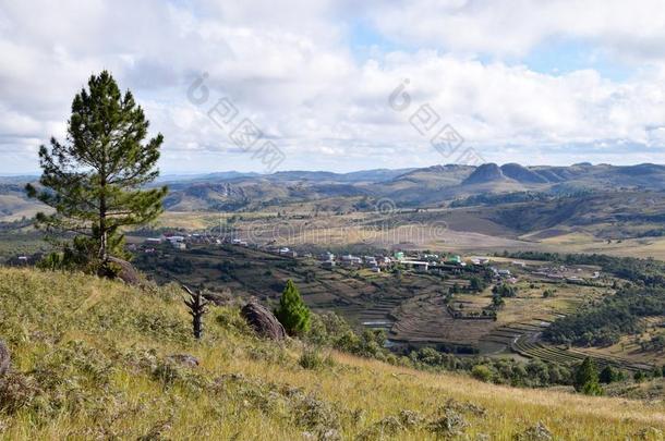 非洲风景马达加斯加山自然