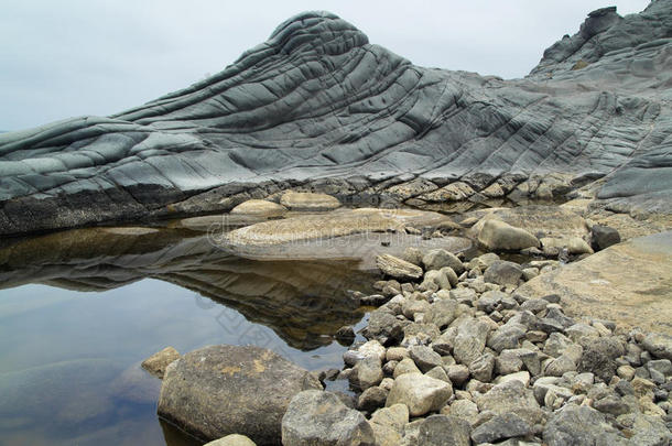 格兰卡里亚，西北海岸巴纳多斯地区，古老的熔岩场