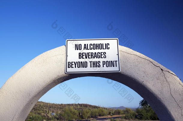 亚利桑那州，图森，美国，2015年4月9日，没有酒精饮料，萨瓜罗国家公园西部，亚利桑那州