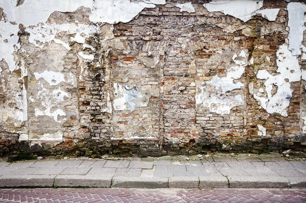 老旧的街墙
