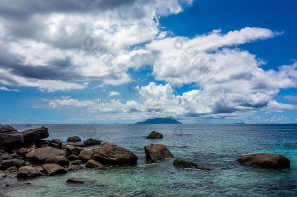 非洲安塞海湾海滩蓝色