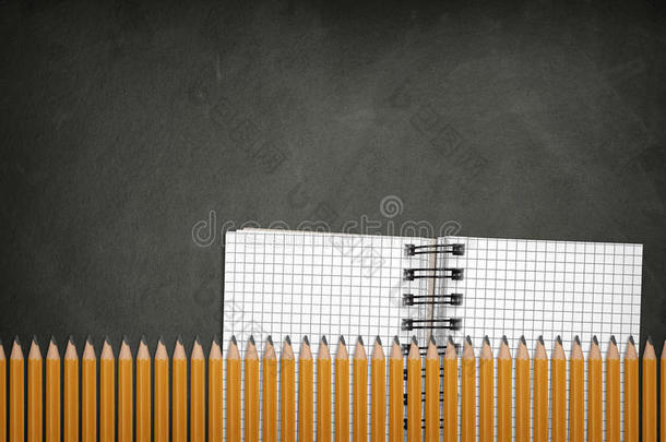 教育，回到学校的概念，记事本和铅笔
