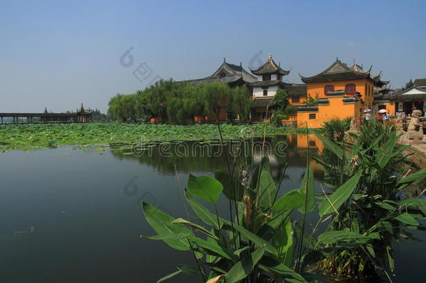 中国，金溪水乡