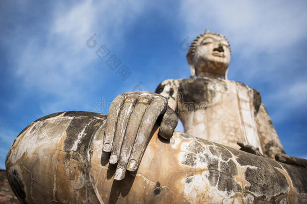 泰国苏霍台历史公园古佛像。