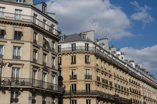 <strong>巴黎</strong>里沃利街（rue de rivoli）<strong>巴黎</strong>风格住宅<strong>建筑</strong>城市景观