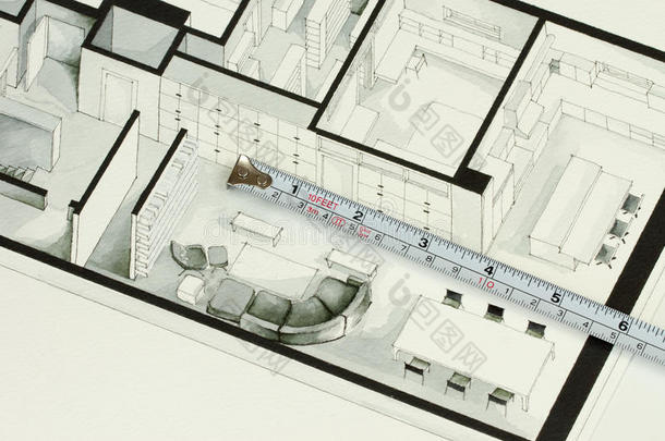 公寓建筑的建筑学艺术的艺术