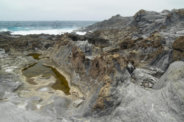 格兰卡里亚，西北海岸巴纳多斯地区，古老的熔岩场