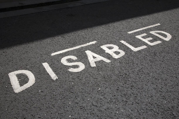 残疾人停车位标志