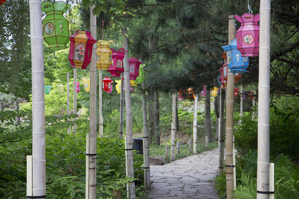 中国花园灯笼