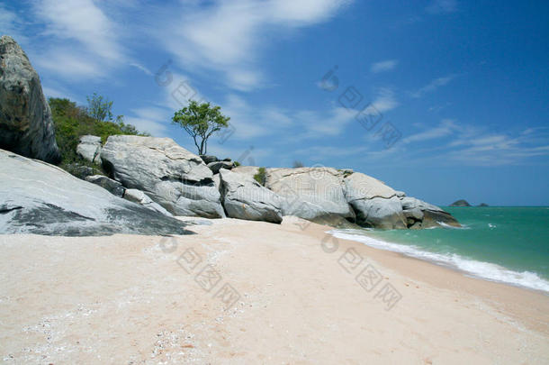 天线安达曼亚洲海湾海滩