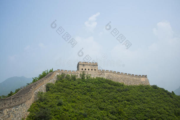 亚洲中国，北京，历史建筑，长城居庸关，瞭望塔，烽火台