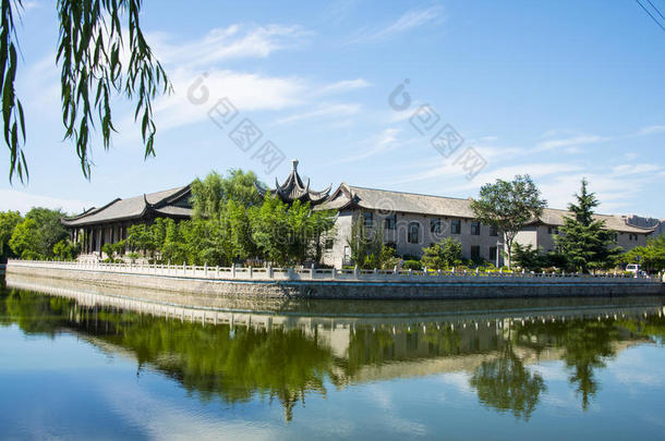亚洲中国，北京，红福公园，仿古建筑集团