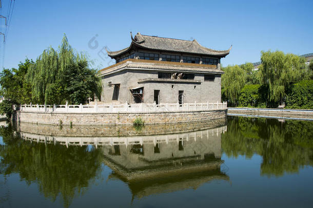 亚洲中国，北京，红福公园，仿古建筑集团