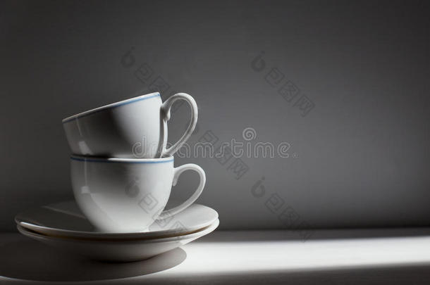 背景陶瓷咖啡杯子喝