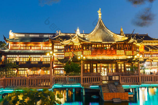 美丽的上海城市地标建筑