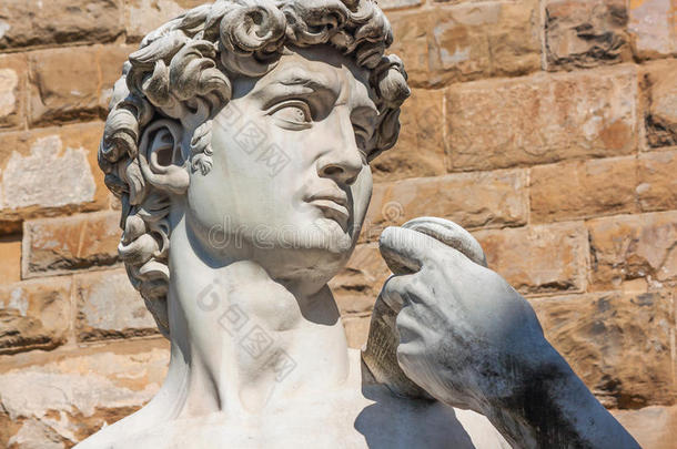 佛罗伦萨<strong>大卫</strong>雕塑的细节