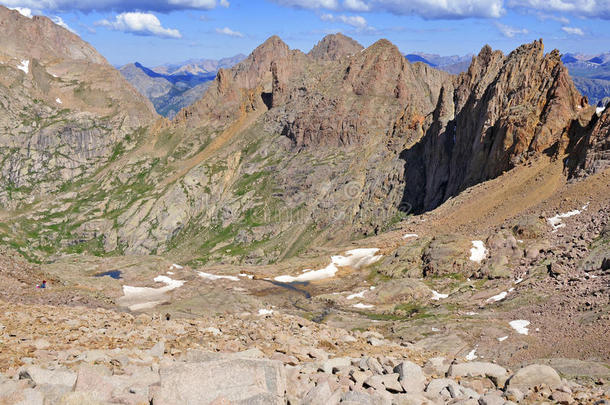 科罗拉多14er，尤勒斯山，圣胡安山脉，科罗拉多州的岩石山