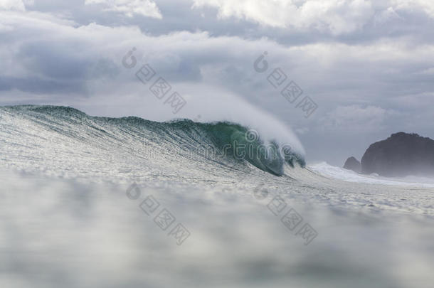 海滩海岸波峰能量海洋