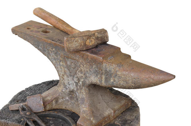 古董铁砧铁匠设备铁锤
