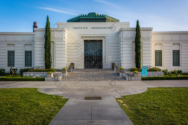 格里菲斯天文台，在格里菲斯公园，洛杉矶，加利福尼亚州。