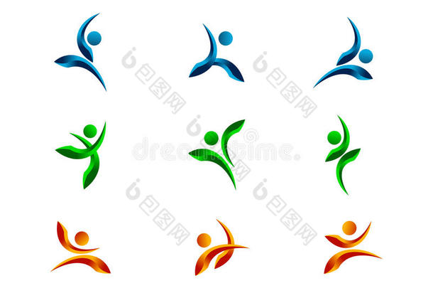 active，people，<strong>logo</strong>，character，fitness，symbol，healthy，athlete，body