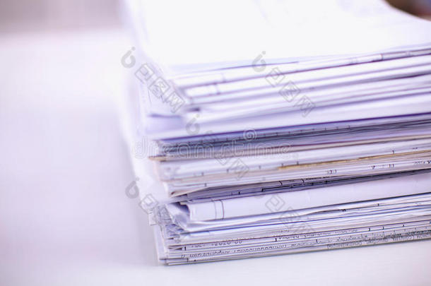 文件堆栈，文件文件夹与白色背景