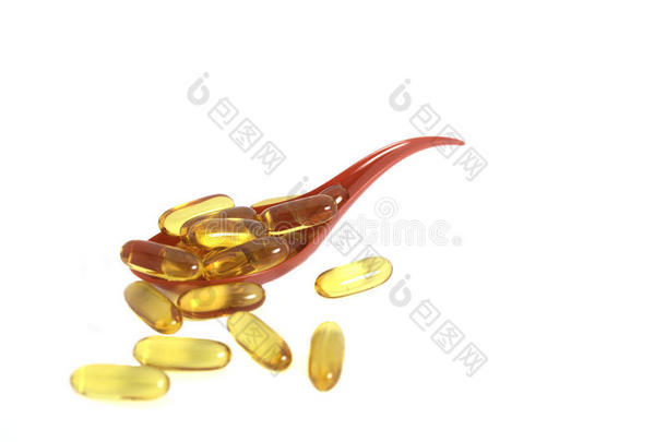 鱼肝油omega3凝胶胶囊分离在红勺背格罗