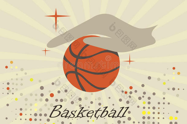 抽象篮球标志