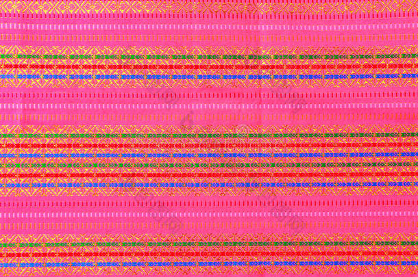 彩色泰国丝绸手工纺织品