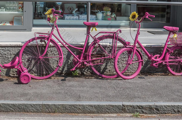 自行车粉红色