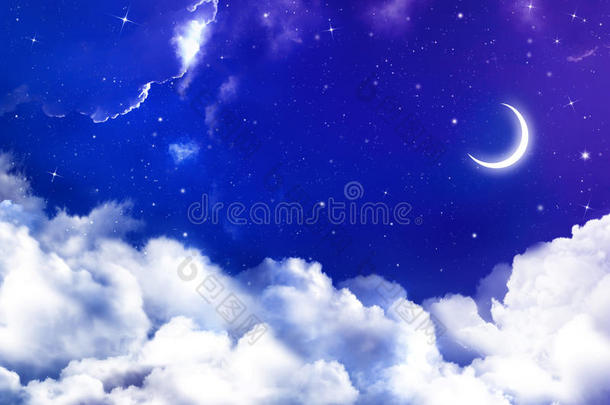 繁星点点的夜空