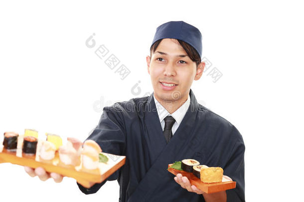 寿司厨师画像