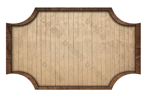 棕色木制<strong>招牌</strong>，盘子，木板和黑暗