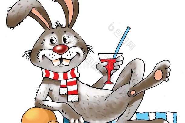 兔子有趣的卡通图片幽默玻璃垫