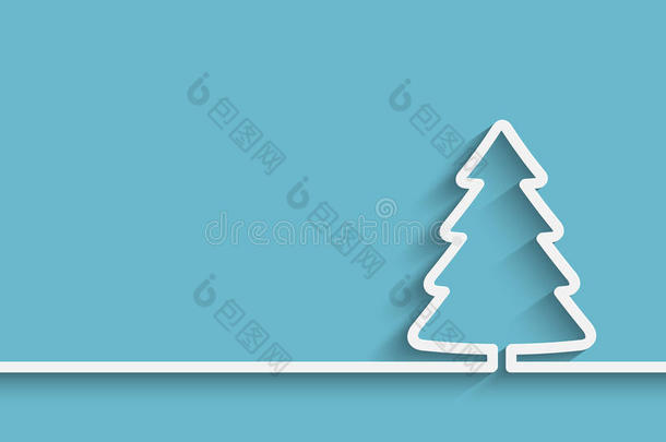 创意纸圣诞树