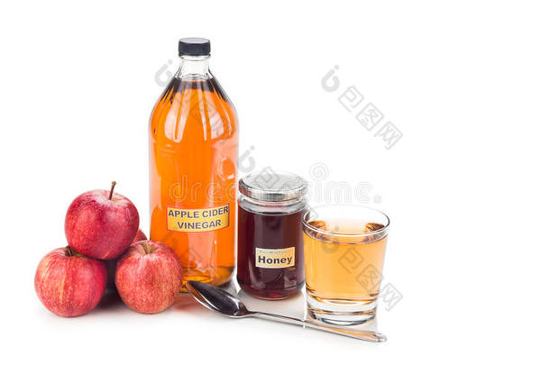 苹果醋与蜂蜜，天然药物和治疗c